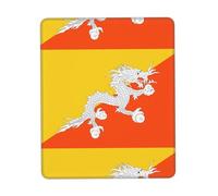 POEZJZW Flag of The Kingdom of Bhutan Pattern Mouse Pad Gaming Non-Slip Rubber Base Rectangular Mouse Mat for Desktop Computer Laptop Gaming Office 7 X 8.6 in