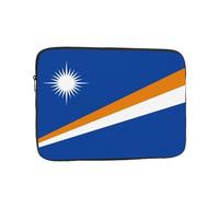 POEZJZW Flag of the Marshall Islands Laptop Bag Handheld Portable Briefcase Shockproof Protective Sleeve Computer Inner Bag For 17 inch inch Laptop, Black, 17 Inch