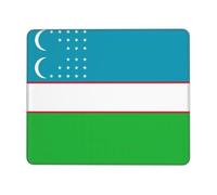 POEZJZW Flag of The Republic of Uzbekistan Pattern Mouse Pad Gaming Non-Slip Rubber Base Rectangular Mouse Mat for Desktop Computer Laptop Gaming Office 10 X 12 Inch