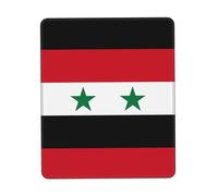 POEZJZW Flag of The Syrian Arab Republic Pattern Mouse Pad Gaming Non-Slip Rubber Base Rectangular Mouse Mat for Desktop Computer Laptop Gaming Office 7.9 X 9.5 in