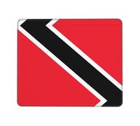 POEZJZW Flag of Trinidad and Tobago Pattern Mouse Pad, Portable Office Non-Slip Rubber Base Wireless Mouse Pad for Office Laptop Computer Pc 7 X 8.6 in