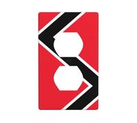 Poezjzw Flag of Trinidad and Tobago Pattern Outlet Covers Wall Plate Light Switch Plate Decorative for Kitchen Bathroom Bedroom Farmhouse Decor