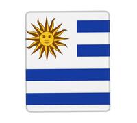 POEZJZW Flag Of Uruguay Pattern Mouse Pad, Portable Office Non-Slip Rubber Base Wireless Mouse Pad For Office Laptop Computer Pc 8.3 X 10.3 In