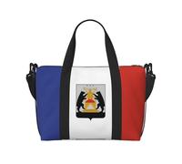 Poezjzw Flag Of Veliky Novgorod Travel Duffel Bag Tote Carry On Luggage Bag Water Resistant Weekender Overnight Bags For Foldable, Black, One Size