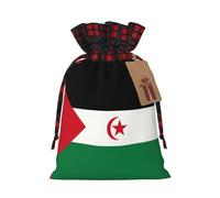 POEZJZW Flag Of Western Sahara Drawstring Gift Bag Snack Bag Candy Bag, Perfect For Celebration Christmas Birthdays, Parties Etc