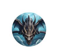 Poezjzw Flying Dragon Pattern Car Air Fresheners 6 Pcs Round Shape Hanging Aromatherapy Tablets Scented Fresheners For Bedroom Bathroom