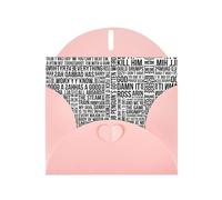 POEZJZW Game Quotes Patterned Pearl Paper Blank Greeting Card Suitable For Birthday Wedding Party Invitation With Pink Envelope