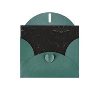 POEZJZW Gold Black Marble Patterned Pearl Paper Blank Greeting Card Suitable For Birthday Wedding Party Invitation With Dark Green Envelope