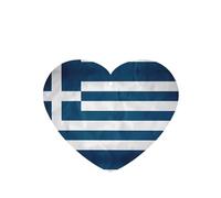 Poezjzw Greek Flag Pattern Car Air Fresheners 4 Pcs Heart Shape Hanging Aromatherapy Tablets Scented Fresheners For Bedroom Bathroom