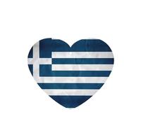 Poezjzw Greek Flag Pattern Car Air Fresheners 6 Pcs Heart Shape Hanging Aromatherapy Tablets Scented Fresheners For Bedroom Bathroom