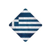 Poezjzw Greek Flag Pattern Car Air Fresheners 6 Pcs Square Hanging Aromatherapy Tablets Scented Fresheners For Bedroom Bathroom