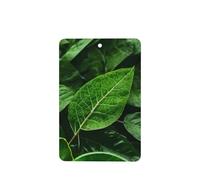 Poezjzw Green Nature Pattern Car Air Fresheners 6 Pcs Rectangle Hanging Aromatherapy Tablets Scented Fresheners For Bedroom Bathroom