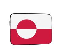 POEZJZW Greenland flag Laptop Bag Handheld Portable Briefcase Shockproof Protective Sleeve Computer Inner Bag For 10 inch inch Laptop, Black, 25.40 cm