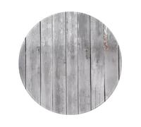 POEZJZW Grey Planks Pattern Round Non-Slip Rubber Base Small Mouse Pad Suitable For Games Computer Laptop 7.9x7.9 In