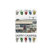 Poezjzw Happy Camper Pattern Car Air Fresheners 4 Pcs Rectangle Hanging Aromatherapy Tablets Scented Fresheners For Bedroom Closet Shoe