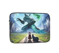 POEZJZW Healing Beasts Laptop Bag Handheld Portable Briefcase Shockproof Protective Sleeve Computer Inner Bag For 10 inch inch Laptop, Black, 25.40 cm