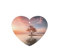 Poezjzw Heart Shape Lavender Scent Car Air Fresheners Afterglow Pattern 4 Pcs Aromatherapy Tablets For Wardrobe Shoe