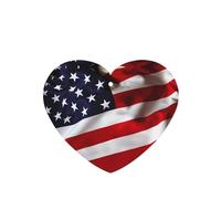Poezjzw Heart Shape Lavender Scent Car Air Fresheners American Flag Pattern 4 Pcs Aromatherapy Tablets For Wardrobe Shoe Cabinet Eliminate