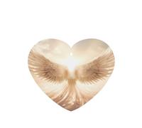 Poezjzw Heart Shape Lavender Scent Car Air Fresheners Angel'S Wings Pattern 6 Pcs Aromatherapy Tablets For Wardrobe Shoe