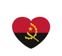 Poezjzw Heart Shape Lavender Scent Car Air Fresheners Angola Flag Pattern 4 Pcs Aromatherapy Tablets For Wardrobe Shoe