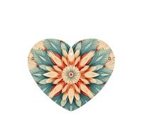 Poezjzw Heart Shape Lavender Scent Car Air Fresheners Artistic Circles Pattern 4 Pcs Aromatherapy Tablets For Wardrobe Shoe