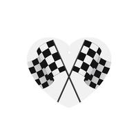 Poezjzw Heart Shape Lavender Scent Car Air Fresheners Black White Formula Checkered Flags Pattern Pattern 4 Pcs Aromatherapy Tablets For Wardrobe Shoe Cabinet Eliminate