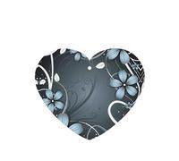 Poezjzw Heart Shape Lavender Scent Car Air Fresheners Blue Flower Pattern 4 Pcs Aromatherapy Tablets For Wardrobe Shoe Cabinet Eliminate