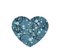 Poezjzw Heart Shape Lavender Scent Car Air Fresheners Cherry Blossom Pattern 4 Pcs Aromatherapy Tablets For Wardrobe Shoe Cabinet Eliminate
