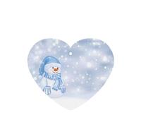 Poezjzw Heart Shape Lavender Scent Car Air Fresheners Christmas Happy Snowman Pattern 4 Pcs Aromatherapy Tablets For Wardrobe Shoe Cabinet Eliminate