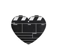 Poezjzw Heart Shape Lavender Scent Car Air Fresheners Classic Movie Clapboard Black Pattern 4 Pcs Aromatherapy Tablets For Wardrobe Shoe Cabinet Eliminate