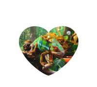Poezjzw Heart Shape Lavender Scent Car Air Fresheners Cute Chameleon Pattern 6 Pcs Aromatherapy Tablets For Wardrobe Shoe Cabinet Eliminate