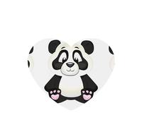 Poezjzw Heart Shape Lavender Scent Car Air Fresheners Cute Panda Pattern 4 Pcs Aromatherapy Tablets For Wardrobe Shoe Cabinet Eliminate