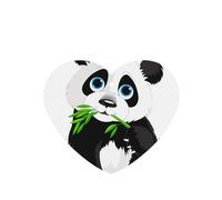 Poezjzw Heart Shape Lavender Scent Car Air Fresheners Cute Panda Pattern 6 Pcs Aromatherapy Tablets For Wardrobe Shoe Cabinet Eliminate