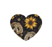Poezjzw Heart Shape Lavender Scent Car Air Fresheners Cute Panda Sunflower Pattern 4 Pcs Aromatherapy Tablets For Wardrobe Shoe Cabinet Eliminate