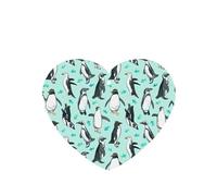 Poezjzw Heart Shape Lavender Scent Car Air Fresheners Cute Penguins Pattern 6 Pcs Aromatherapy Tablets For Wardrobe Shoe Cabinet Eliminate