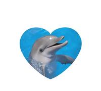 Poezjzw Heart Shape Lavender Scent Car Air Fresheners Dolphin With A Smile Pattern 4 Pcs Aromatherapy Tablets For Wardrobe Shoe Cabinet Eliminate