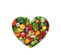 Poezjzw Heart Shape Lavender Scent Car Air Fresheners Fresh Fruits And Vegetables Pattern 4 Pcs Aromatherapy Tablets For Wardrobe Shoe Cabinet Eliminate