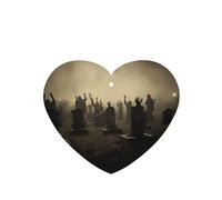 Poezjzw Heart Shape Lavender Scent Car Air Fresheners Hand Behind The Tombstone Pattern 6 Pcs Aromatherapy Tablets For Wardrobe Shoe