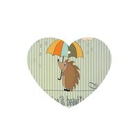 Poezjzw Heart Shape Lavender Scent Car Air Fresheners Hedgehog With Umbrella Pattern 4 Pcs Aromatherapy Tablets For Wardrobe Shoe Cabinet Eliminate