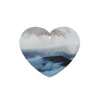 Poezjzw Heart Shape Lavender Scent Car Air Fresheners Hill Station Pattern 4 Pcs Aromatherapy Tablets For Wardrobe Shoe Cabinet Eliminate