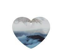 Poezjzw Heart Shape Lavender Scent Car Air Fresheners Hill Station Pattern 6 Pcs Aromatherapy Tablets For Wardrobe Shoe Cabinet Eliminate