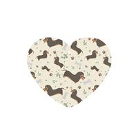 Poezjzw Heart Shape Lavender Scent Car Air Fresheners I Love My Dog Dachshunds Pattern 6 Pcs Aromatherapy Tablets For Wardrobe Shoe Cabinet Eliminate