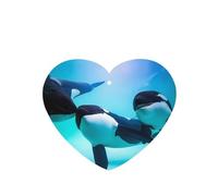 Poezjzw Heart Shape Lavender Scent Car Air Fresheners Killer Whale Pattern 6 Pcs Aromatherapy Tablets For Wardrobe Shoe Cabinet Eliminate