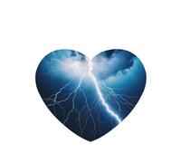 Poezjzw Heart Shape Lavender Scent Car Air Fresheners Lightning And Thunder Pattern 6 Pcs Aromatherapy Tablets For Wardrobe Shoe