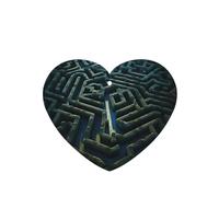 Poezjzw Heart Shape Lavender Scent Car Air Fresheners Maze Town Pattern 6 Pcs Aromatherapy Tablets For Wardrobe Shoe