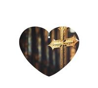 Poezjzw Heart Shape Lavender Scent Car Air Fresheners Metal Crosses Pattern 6 Pcs Aromatherapy Tablets For Wardrobe Shoe