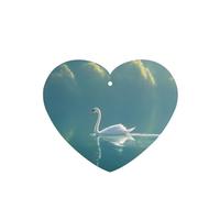 Poezjzw Heart Shape Lavender Scent Car Air Fresheners Middle Goose River Pattern 6 Pcs Aromatherapy Tablets For Wardrobe Shoe