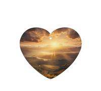 Poezjzw Heart Shape Lavender Scent Car Air Fresheners Morning Sun Pattern 4 Pcs Aromatherapy Tablets For Wardrobe Shoe