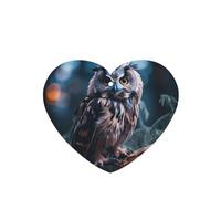 Poezjzw Heart Shape Lavender Scent Car Air Fresheners Owl Listening Pattern 4 Pcs Aromatherapy Tablets For Wardrobe Shoe