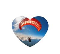 Poezjzw Heart Shape Lavender Scent Car Air Fresheners Parachuting Pattern 6 Pcs Aromatherapy Tablets For Wardrobe Shoe